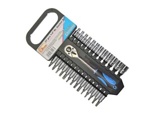 Zestaw nasadek z grzechotką 1/4" 27el.