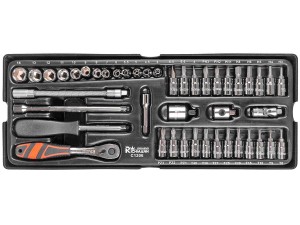 Wkład - zestaw nasadek 1/4" 4-14mm, 44szt.