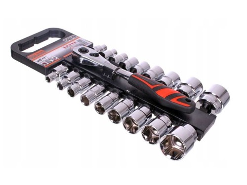 Kpl. nasadek i grzechotka 1/2" 8-32mm 19el.