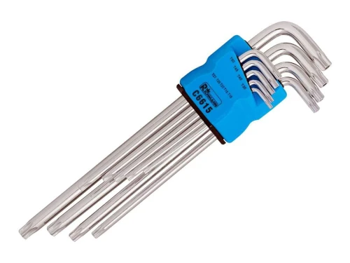 Kpl. TORX T10-T50 z otworem, długie 9el.