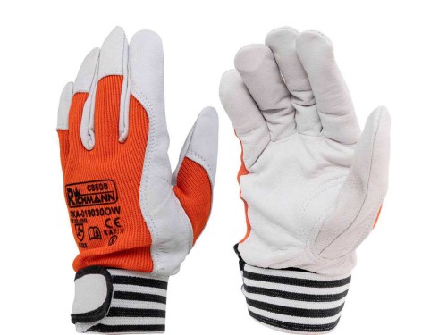 Rękawice skóra kozia licowa, ORANGE - 8