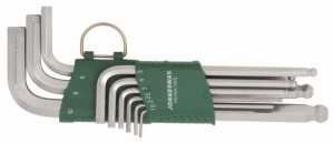 Kpl. 9szt. IMBUS śr.dł. bezpoślizg. +kulka 1.5-10mm