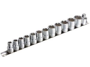 Zestaw 12szt. nasadek 3/8" do obrobionych śrub 8-19mm